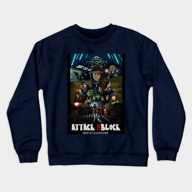 Attack the Block Crewneck Sweatshirt by AAHarrison